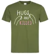 Чоловіча футболка Hugs and kisses Оливковий Чоловіча футболка Hugs and kisses Оливковий фото