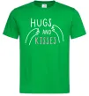 Чоловіча футболка Hugs and kisses Зелений Чоловіча футболка Hugs and kisses Зелений фото