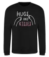 Свитшот Hugs and kisses Черный фото