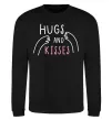 Свитшот Hugs and kisses Черный фото