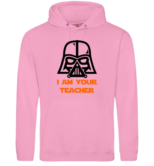 Мужская толстовка (худи) I'm your teacher Розовый фото