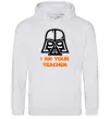 Женская толстовка (худи) I'm your teacher Серый меланж фото