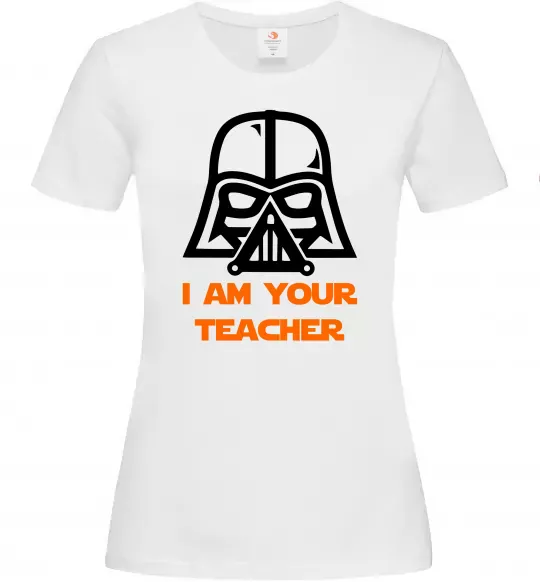 Женская футболка I'm your teacher Белый фото