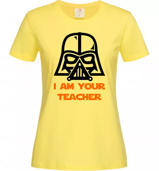 Женская футболка I'm your teacher Лимонный фото