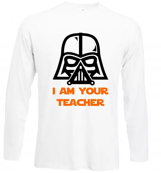 Лонгслив I'm your teacher Белый фото