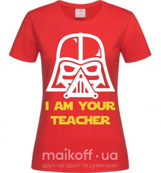 Жіноча футболка I'm your teacher Червоний фото