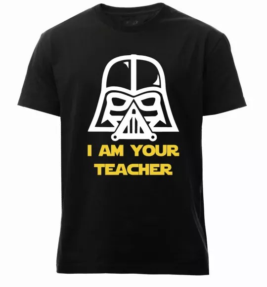 Чоловіча преміум футболка I'm your teacher Чорний фото
