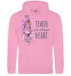 Жіноча толстовка (худі) Teach with all your heart Рожевий фото