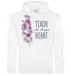 Жіноча толстовка (худі) Teach with all your heart Білий Жіноча толстовка (худі) Teach with all your heart Білий фото