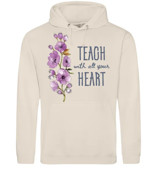 Женская толстовка (худи) Teach with all your heart Таш фото