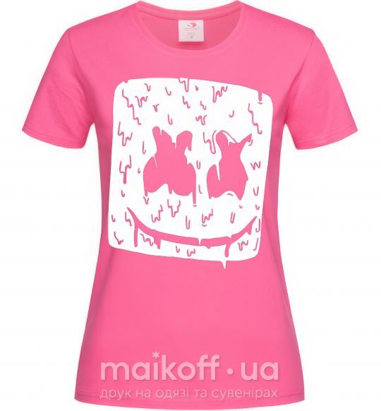 Женская футболка Marshmello hot Ярко-розовый фото