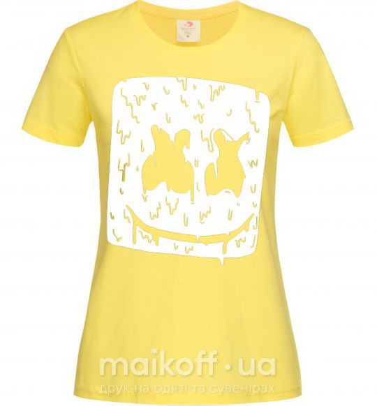 Женская футболка Marshmello hot Лимонный фото