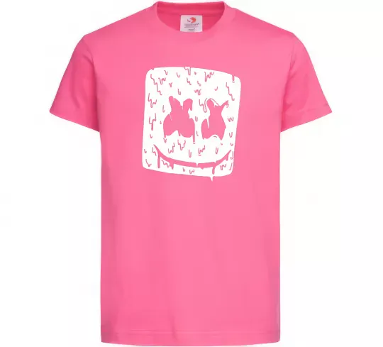 Дитяча футболка Marshmello hot Яскраво-рожевий фото