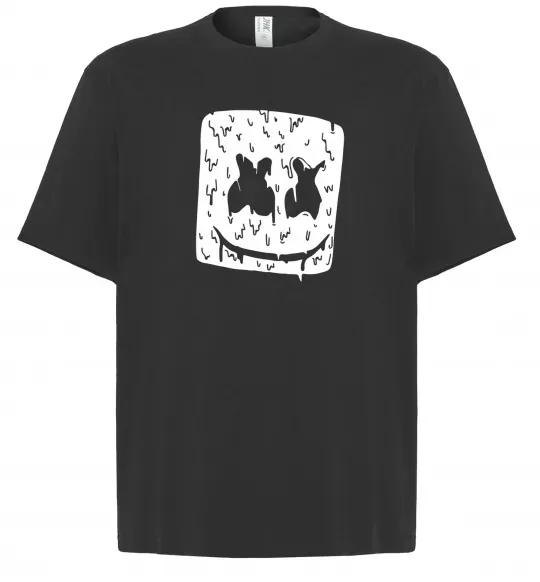 Футболка Оверсайз Marshmello hot Черный фото