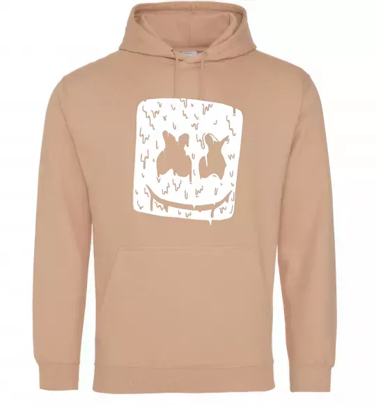 Мужская толстовка (худи) Marshmello hot Песочный фото