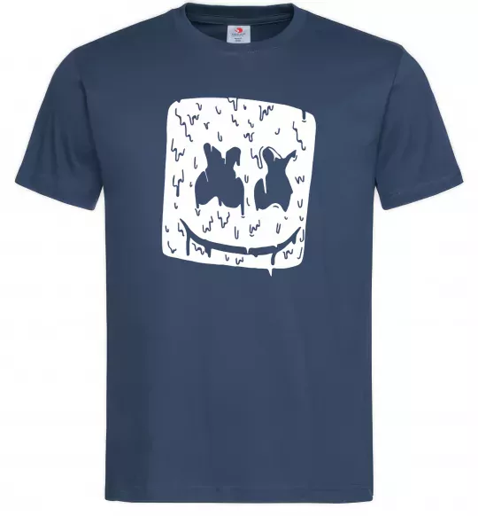 Мужская футболка Marshmello hot Темно-синий фото