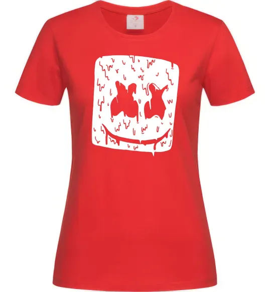 Женская футболка Marshmello hot Красный фото