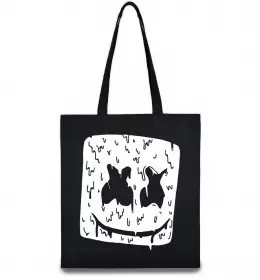 Эко-сумка Marshmello hot Черный фото