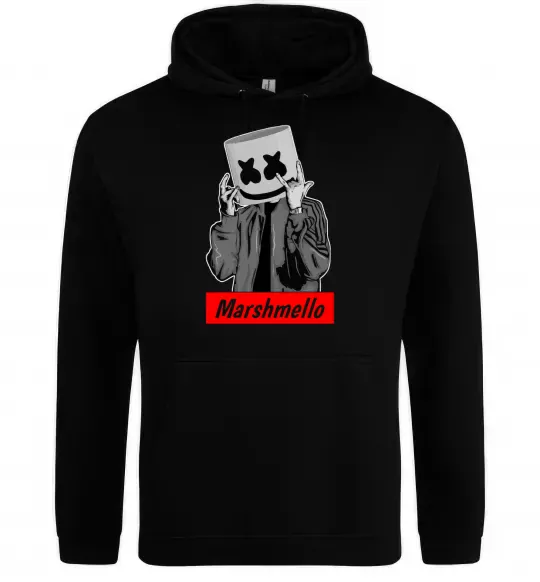 Мужская толстовка (худи) Marshmello cool Черный фото