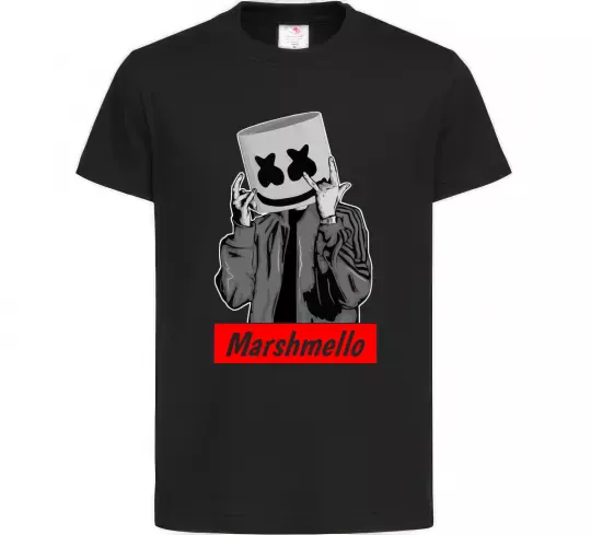 Детская футболка Marshmello cool Черный фото