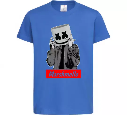 Детская футболка Marshmello cool Ярко-синий фото