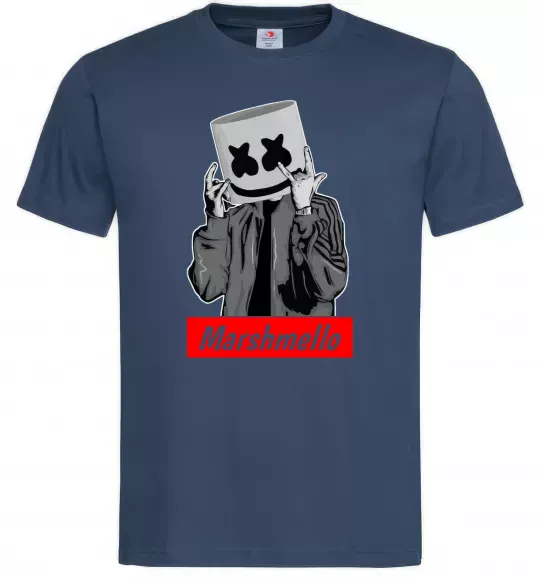 Чоловіча футболка Marshmello cool Темно-синій фото