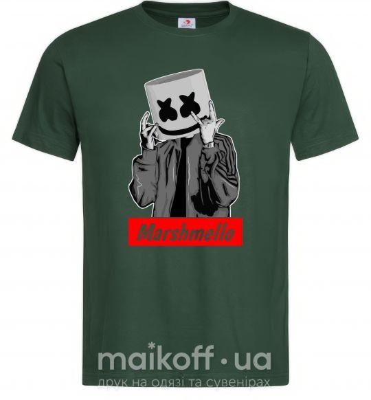 Чоловіча футболка Marshmello cool Темно-зелений фото