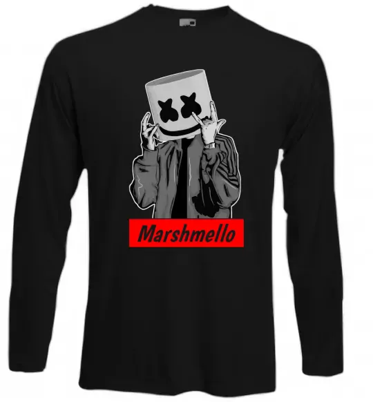 Лонгслив Marshmello cool Черный фото