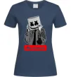 Жіноча футболка Marshmello cool Темно-синій фото