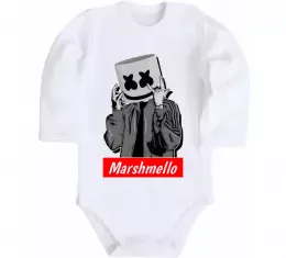 Детский боди Garrix Martin logo Белый фото