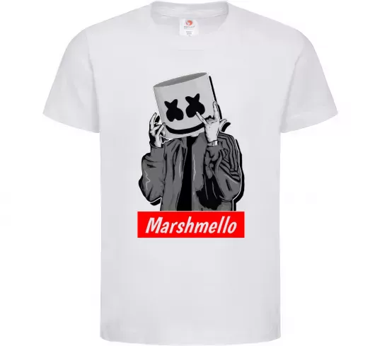 Детская футболка Marshmello cool Белый фото