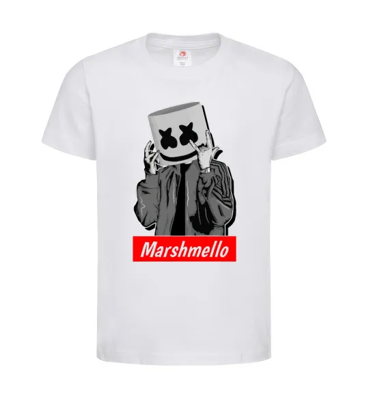 Детская футболка Marshmello cool Белый фото
