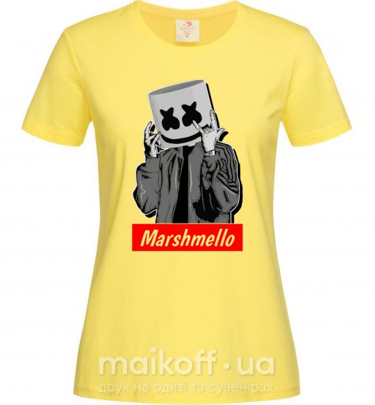 Жіноча футболка Marshmello cool Лимонний фото