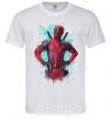 Чоловіча футболка Deadpool artwork Білий фото