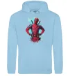 Жіноча толстовка (худі) Deadpool artwork Блакитний Жіноча толстовка (худі) Deadpool artwork Блакитний фото