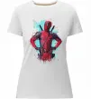 Женская премиум футболка Deadpool artwork Белый фото
