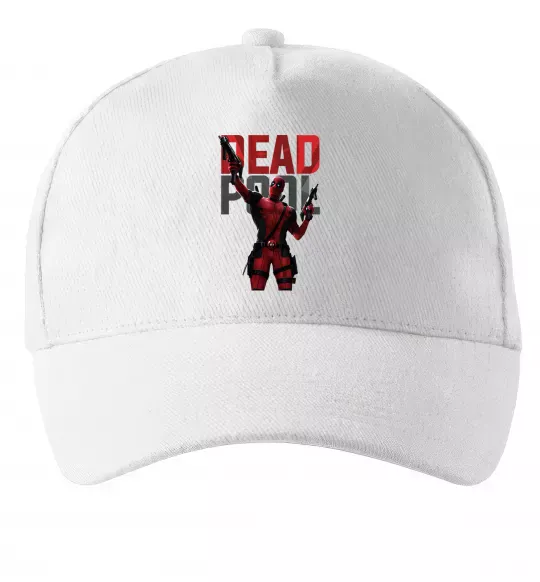 Кепка Deadpool and guns Белый фото