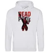 Чоловіча толстовка (худі) Deadpool and guns Сірий меланж фото