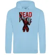 Жіноча толстовка (худі) Deadpool and guns Блакитний Жіноча толстовка (худі) Deadpool and guns Блакитний фото