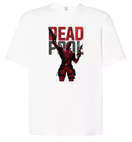 Футболка Оверсайз Deadpool f*ck you love you Белый фото