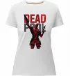 Женская премиум футболка Deadpool and guns Белый фото