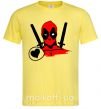 Чоловіча футболка Deadpool's love Лимонний фото