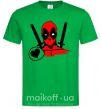 Мужская футболка Deadpool's love Зеленый фото