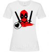 Женская футболка Deadpool's love Белый фото