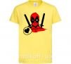 Детская футболка Deadpool's love Лимонный фото