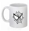 Чашка керамическая Spider man mask Белый фото