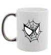 Чашка с цветной ручкой Spider man mask Серебро фото