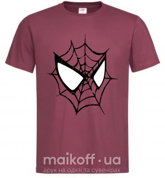 Мужская футболка Spider man mask Бордовый фото