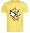 Мужская футболка Spider man mask Лимонный фото