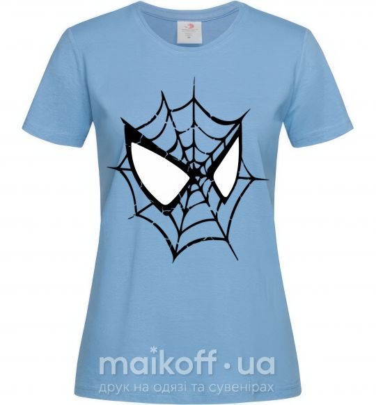 Женская футболка Spider man mask Голубой фото